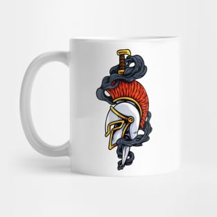 Sparta Helmet And Sword Mug